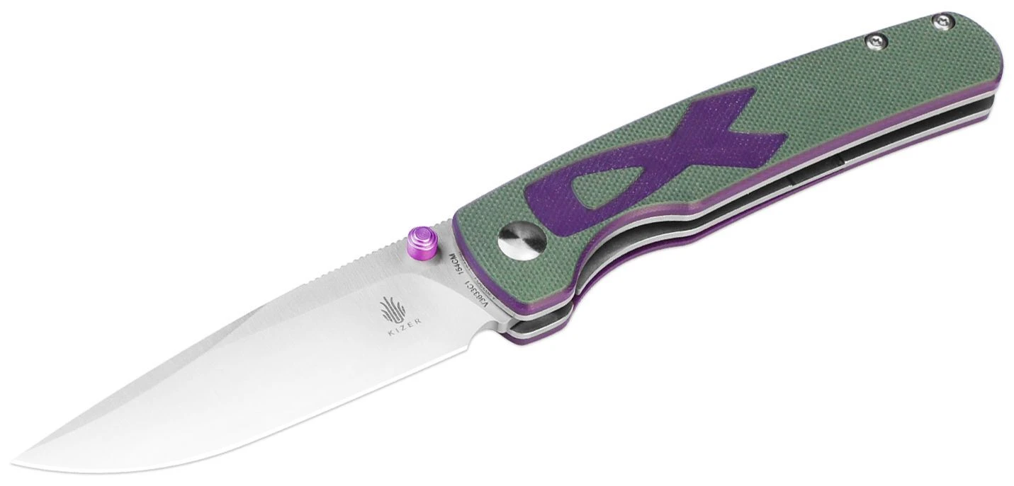 Kizer Fighter Purple & Green G10 V3633C1 3 Kizer Fighter Purple & Green G10 V3633C1