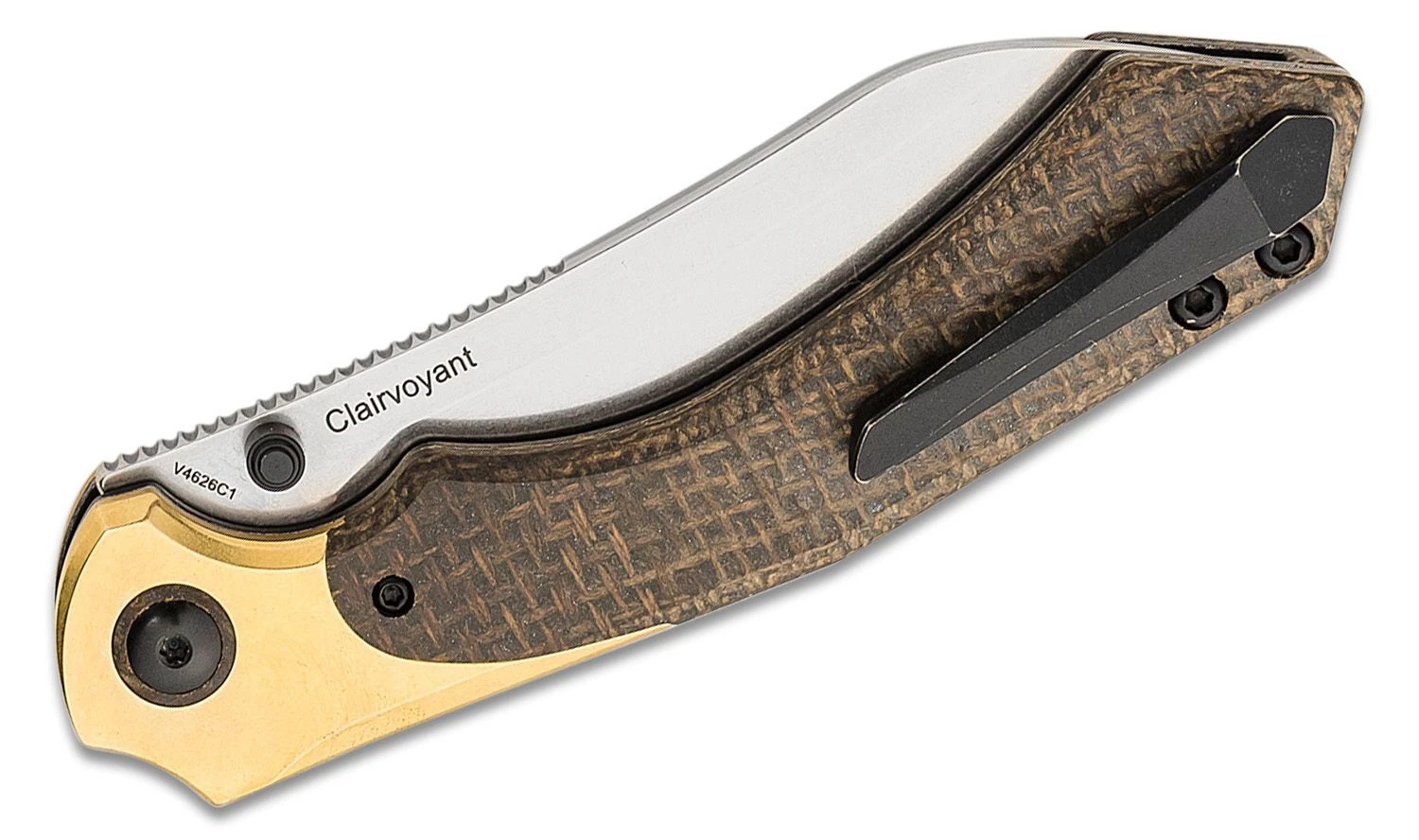 Kizer Clairvoyant 154CM, Brass+Micarta V4626C1 6 Kizer Clairvoyant 154CM, Brass+Micarta V4626C1 - Image 4