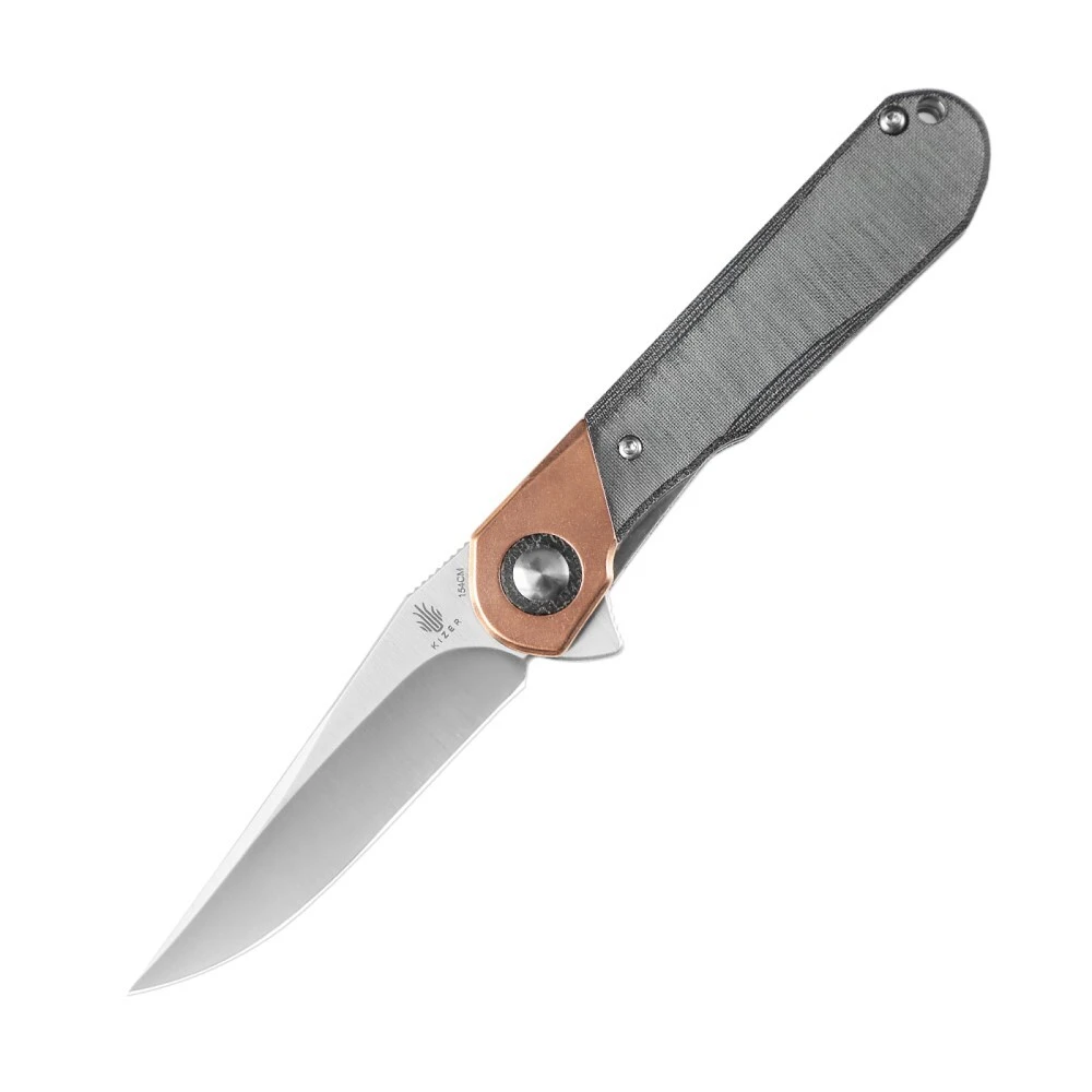 Kizer Comet Liner Lock Knife Copper & Black Micarta - V3614C3 3 Kizer Comet Liner Lock Knife Copper & Black Micarta - V3614C3