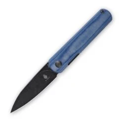 Kizer Feist Black Stonewash Blade, Blue Denim Micarta - V3499C2