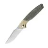 Kizer Manganas Grazioso Liner Lock Knife Green Micarta & Brass - V4572N2