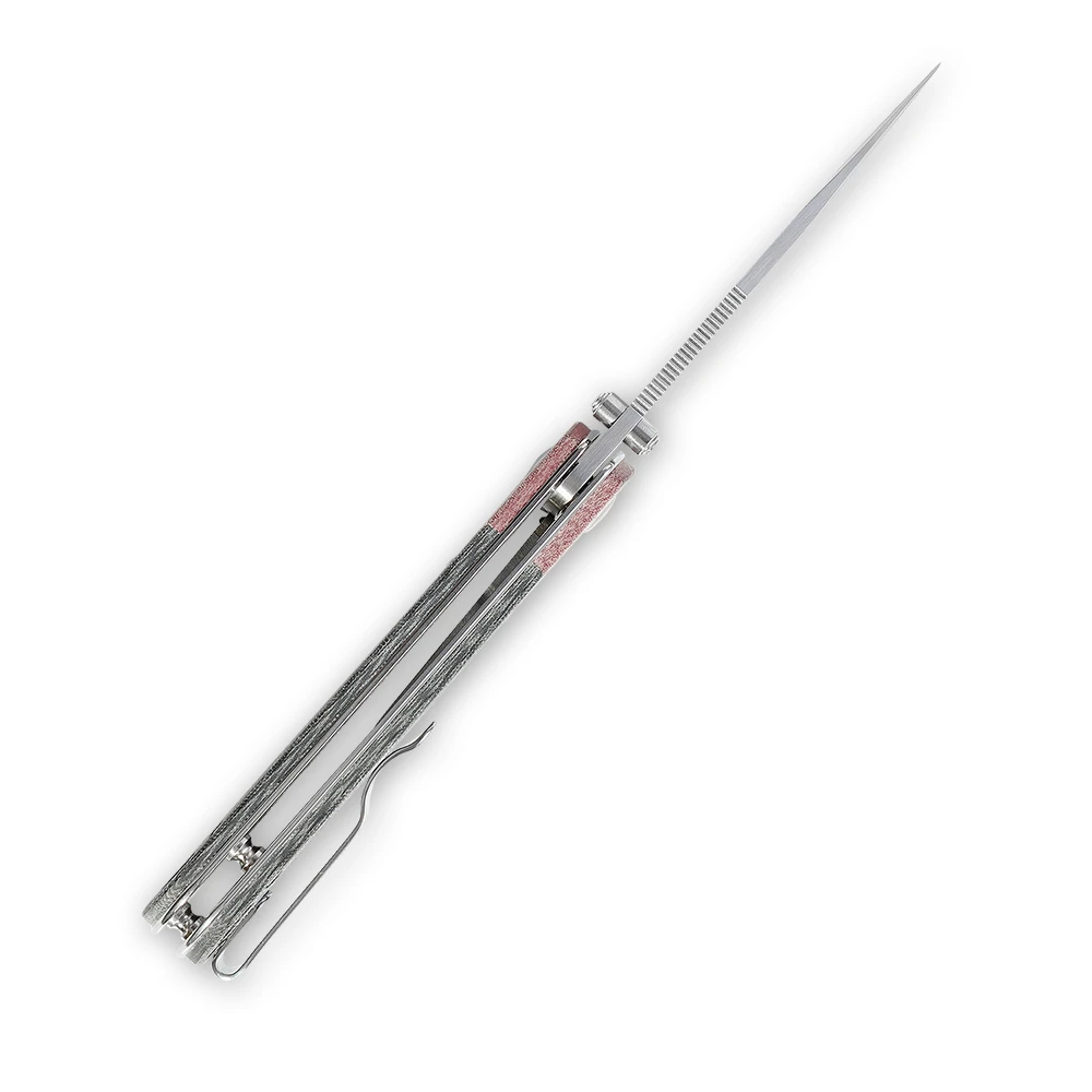 Kizer PPY Red&Black Micarta - V3587C1 7 Kizer PPY Red&Black Micarta - V3587C1 - Image 5