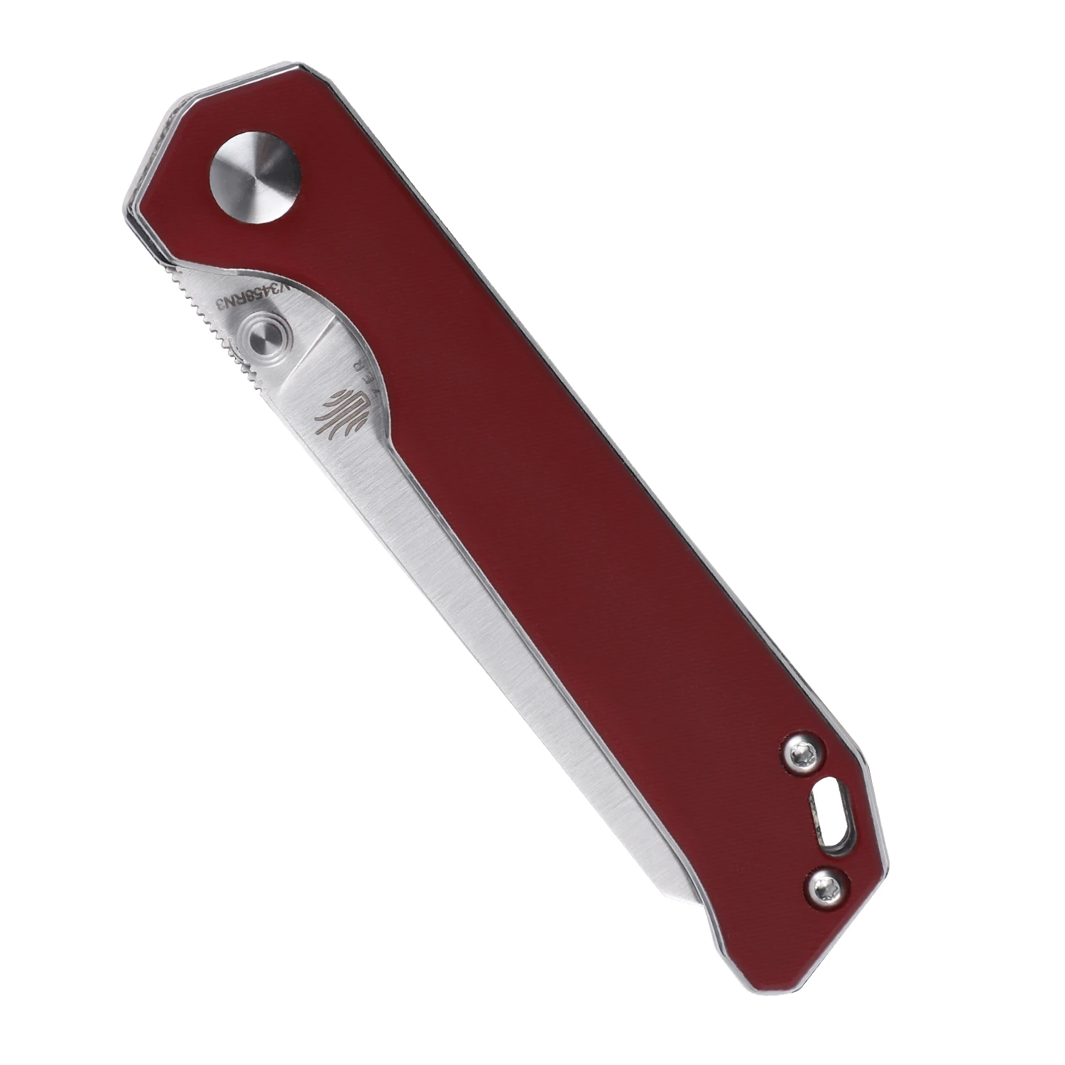 KIZER Mini Begleiter Folding Knife, Red Micarta Handle V3458RN3 10 KIZER Mini Begleiter Folding Knife, Red Micarta Handle V3458RN3 - Image 8