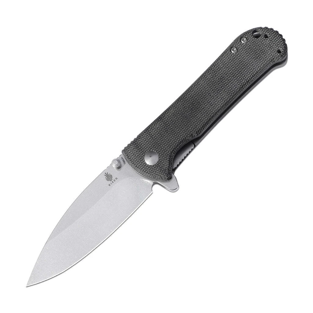 Kizer Coniferous V 154CM Blade Titanium+Micarta Handle V4609C1 (3.35" Stonewash) 3 Kizer Coniferous V 154CM Blade Titanium+Micarta Handle V4609C1 (3.35" Stonewash)