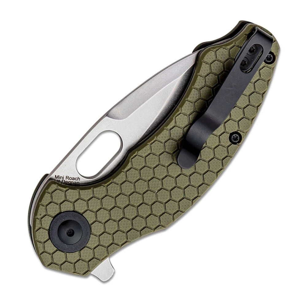 Kizer Degnan Mini Roach Liner Lock Olive Green G-10 V3477C1 5 Kizer Degnan Mini Roach Liner Lock Olive Green G-10 V3477C1 - Image 3