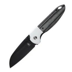 Kizer Deviant Black Micarta & White G10 - V3575A2