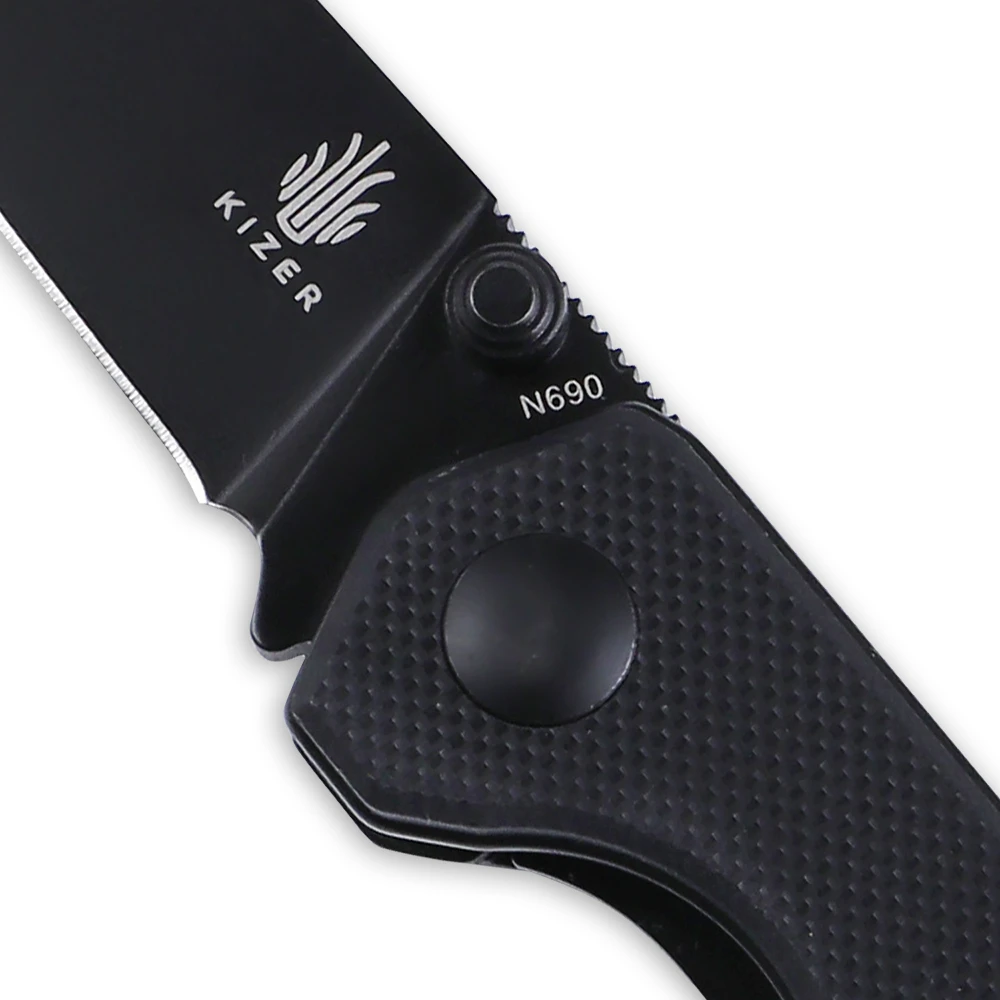 KIZER Mini Begleiter Folding Knife, Black G10 Handle V3458RN5 6 KIZER Mini Begleiter Folding Knife, Black G10 Handle V3458RN5 - Image 4