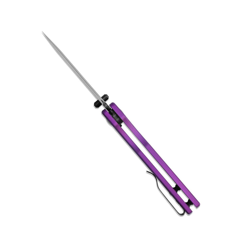 KIZER Original Button Lock Purple Aluminium Handle V3605C4 6 KIZER Original Button Lock Purple Aluminium Handle V3605C4 - Image 4