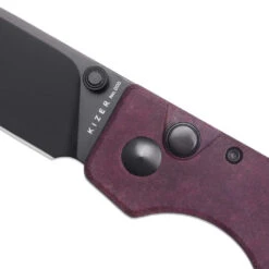 KIZER Original Button Lock Knife Red Richlite Handle V3605C3 -Taschenmesser Verkauf 5e0f75c3ecfe70fbaa8ab9d184b87055