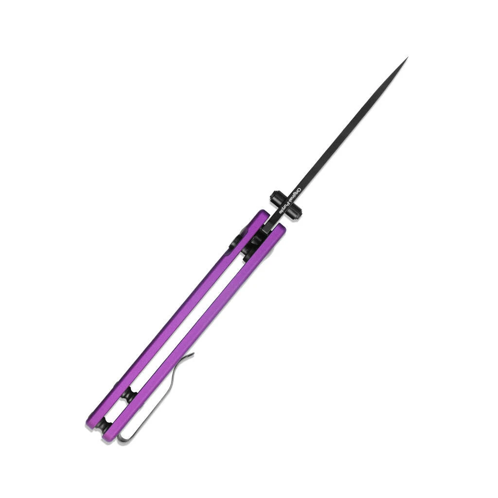 KIZER Original Button Lock Purple Aluminium Handle V3605C4 5 KIZER Original Button Lock Purple Aluminium Handle V3605C4 - Image 3