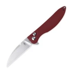Kizer Swaggs Swayback Button Lock Knife Red Micarta - V3566N4