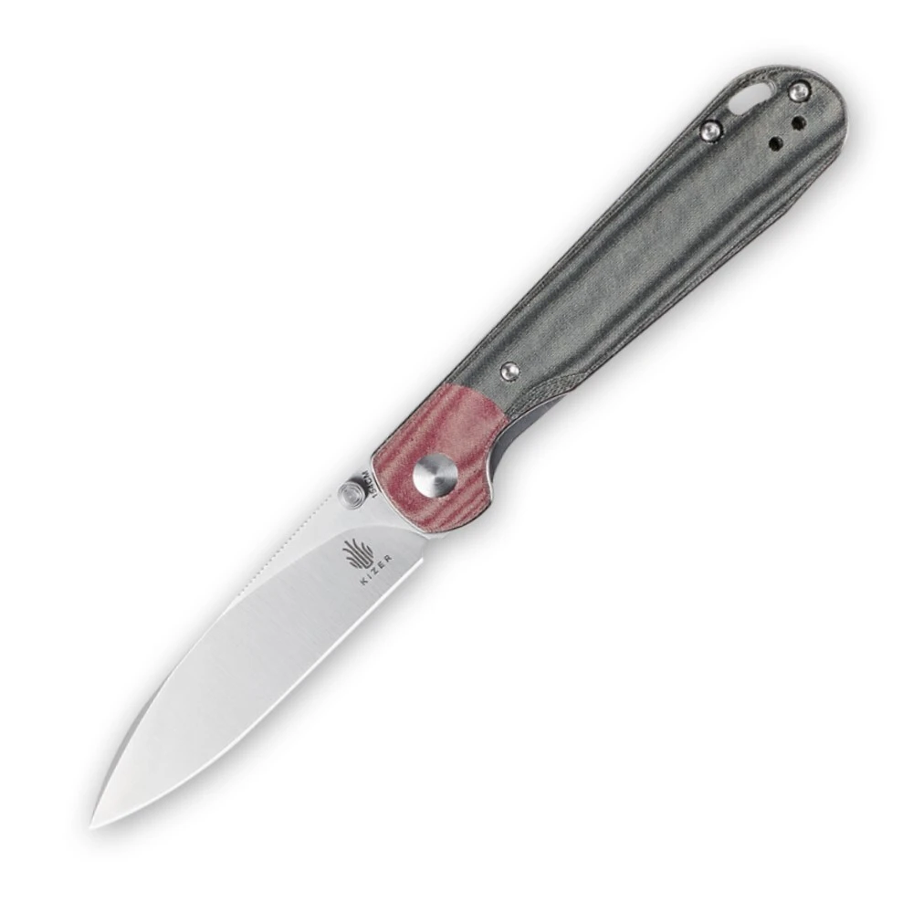 Kizer PPY Red&Black Micarta - V3587C1 3 Kizer PPY Red&Black Micarta - V3587C1