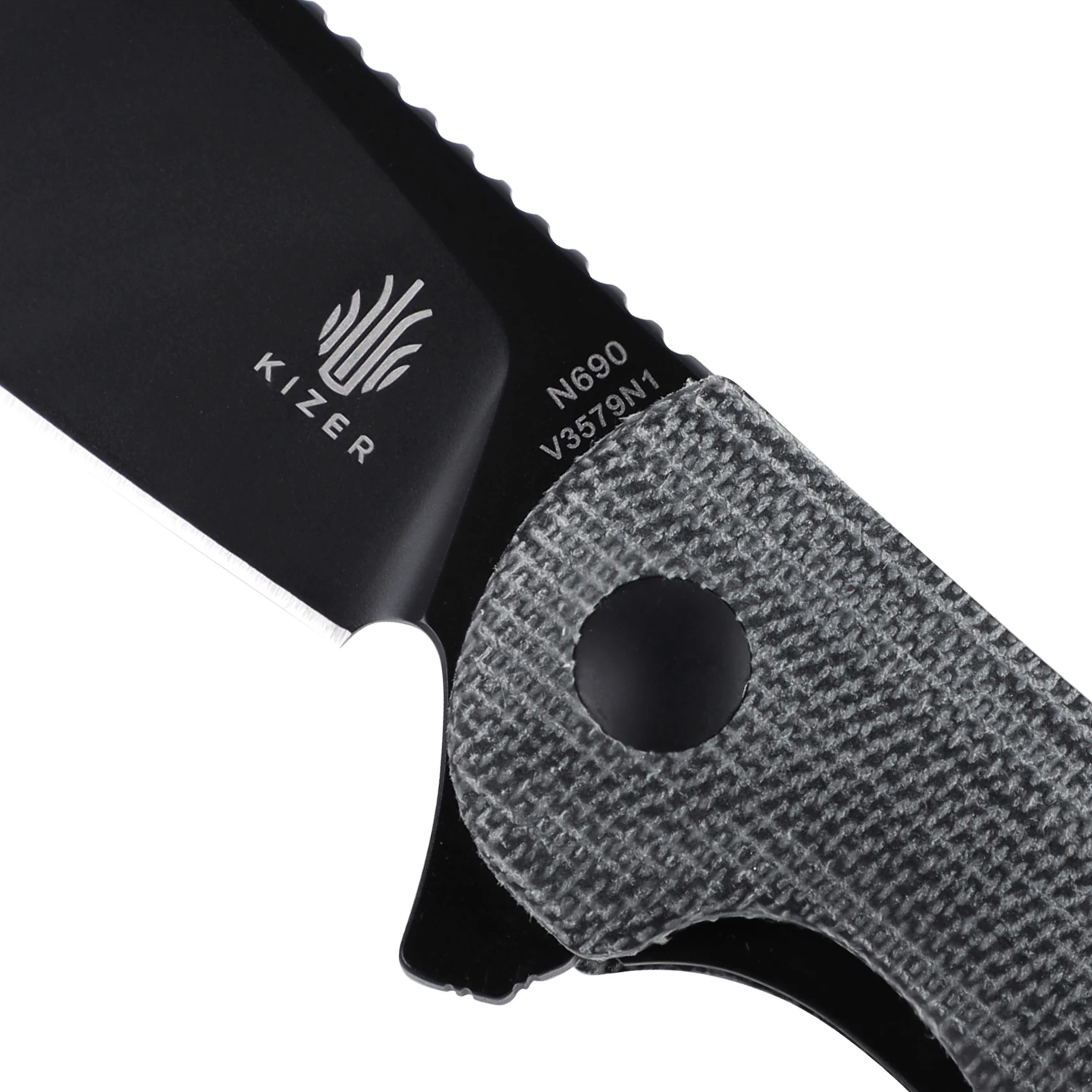 Kizer Infinity Black Micarta - V3579N1 6 Kizer Infinity Black Micarta - V3579N1 - Image 4