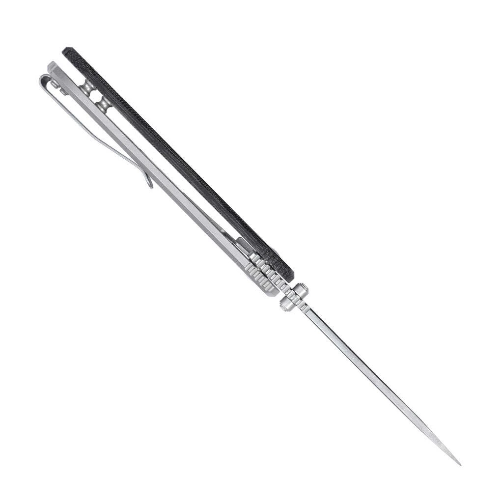 Kizer Coniferous V 154CM Blade Titanium+Micarta Handle V4609C1 (3.35" Stonewash) 6 Kizer Coniferous V 154CM Blade Titanium+Micarta Handle V4609C1 (3.35" Stonewash) - Image 4