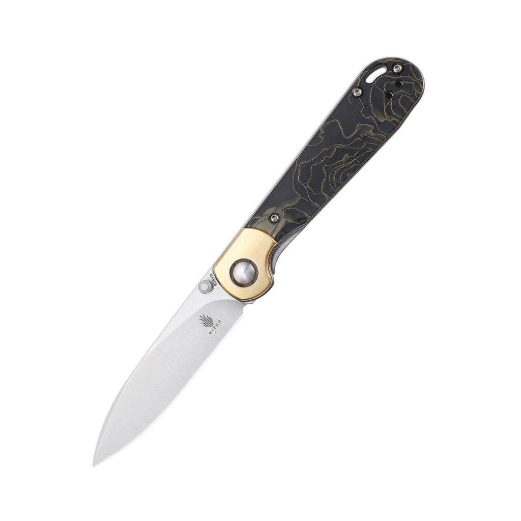 Kizer PPY S35VN Brass+Raffir Ki3587A1 3 Kizer PPY S35VN Brass+Raffir Ki3587A1