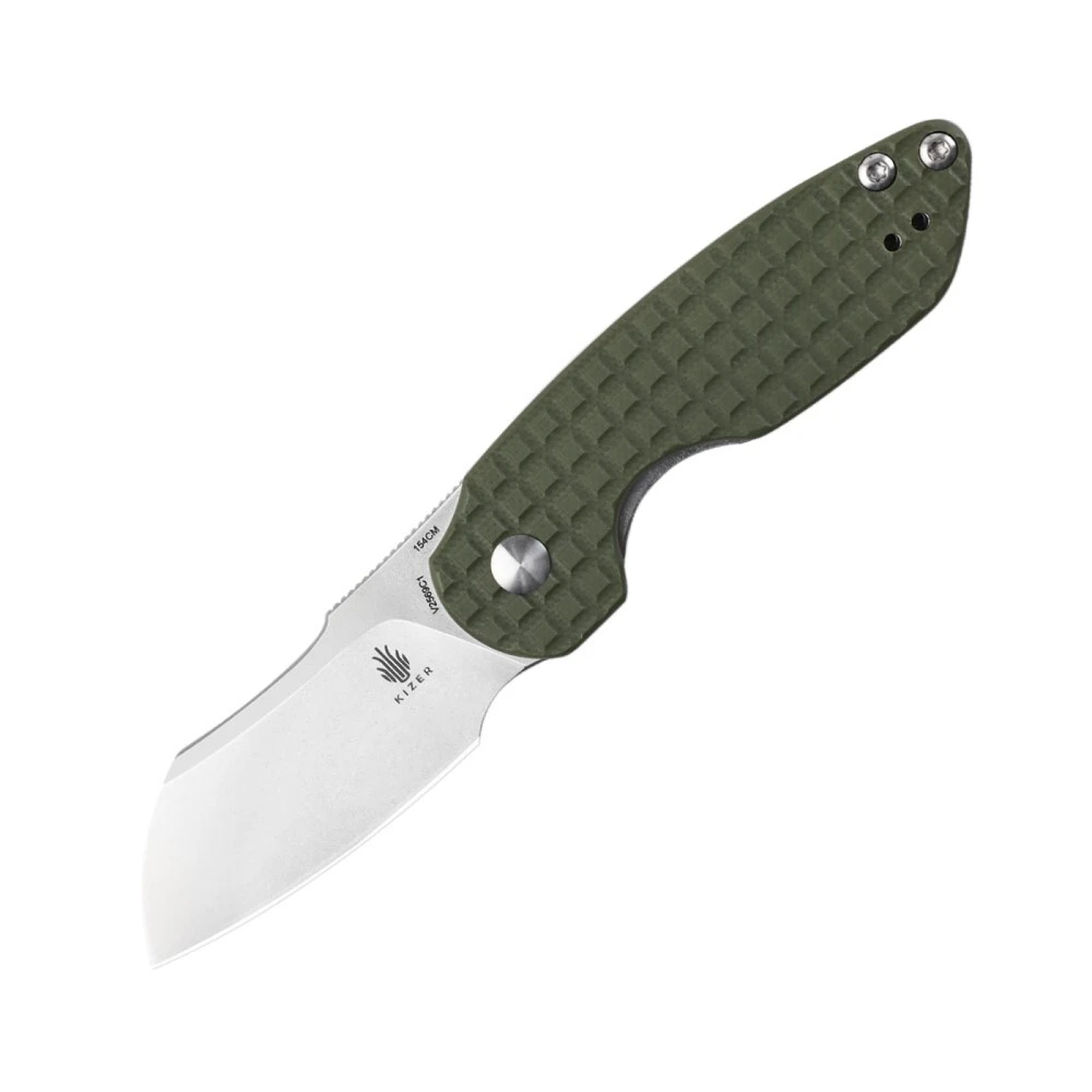 Kizer October Mini Liner Lock Knife Green G-10 - V2569C1 3 Kizer October Mini Liner Lock Knife Green G-10 - V2569C1