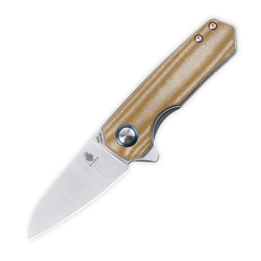 Kizer Lieb Brown Micarta - V2541N4 3 Kizer Lieb Brown Micarta - V2541N4