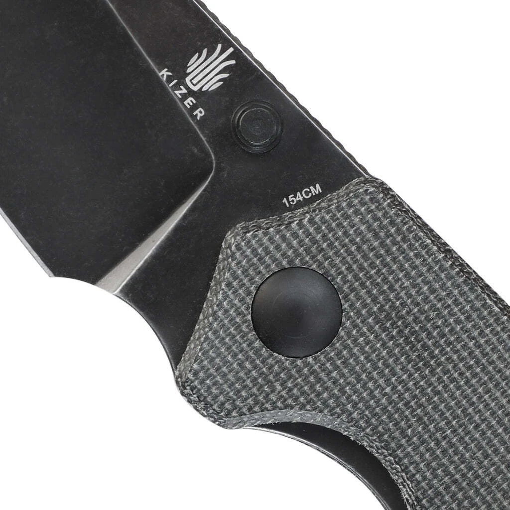 KIZER Azo Towser S Liner Lock Knife Black Micarta V3593SC2 7 KIZER Azo Towser S Liner Lock Knife Black Micarta V3593SC2 - Image 5