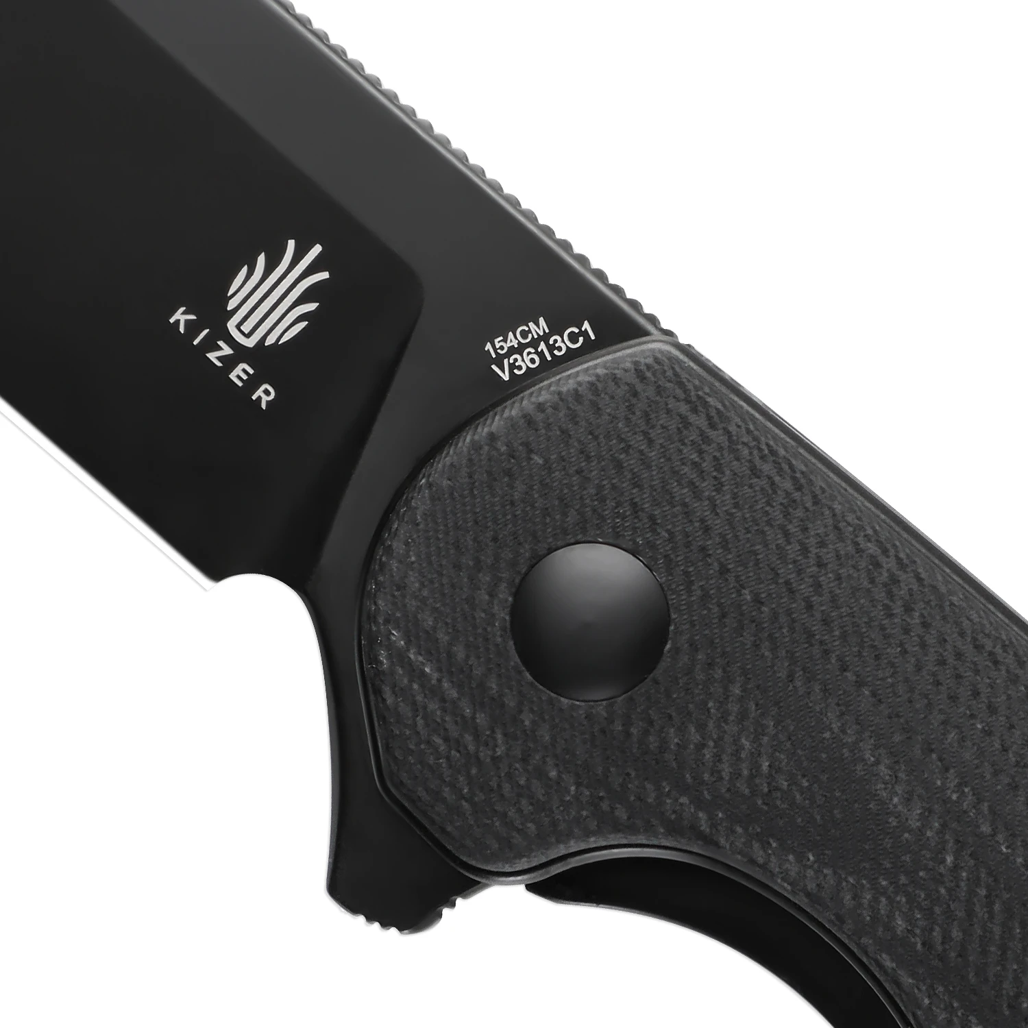 Kizer Cozy Liner Lock Knife, Black G10 - V3613C1 6 Kizer Cozy Liner Lock Knife, Black G10 - V3613C1 - Image 4