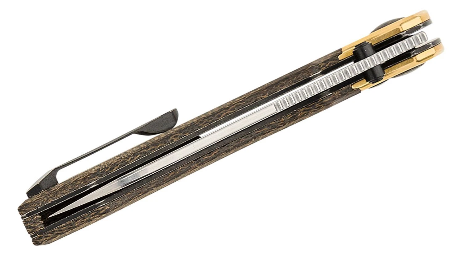 Kizer Clairvoyant 154CM, Brass+Micarta V4626C1 7 Kizer Clairvoyant 154CM, Brass+Micarta V4626C1 - Image 5