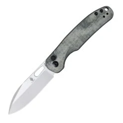 KIZER Azo HIC-CUP Button Lock Knife Green Micarta V3606C1