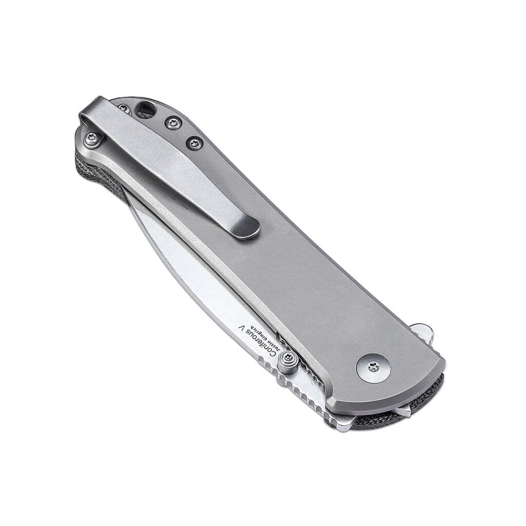 Kizer Coniferous V 154CM Blade Titanium+Micarta Handle V4609C1 (3.35" Stonewash) 10 Kizer Coniferous V 154CM Blade Titanium+Micarta Handle V4609C1 (3.35" Stonewash) - Image 8