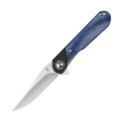 Kizer Comet Liner Lock Knife Brass & Blue Micarta - V3614C2