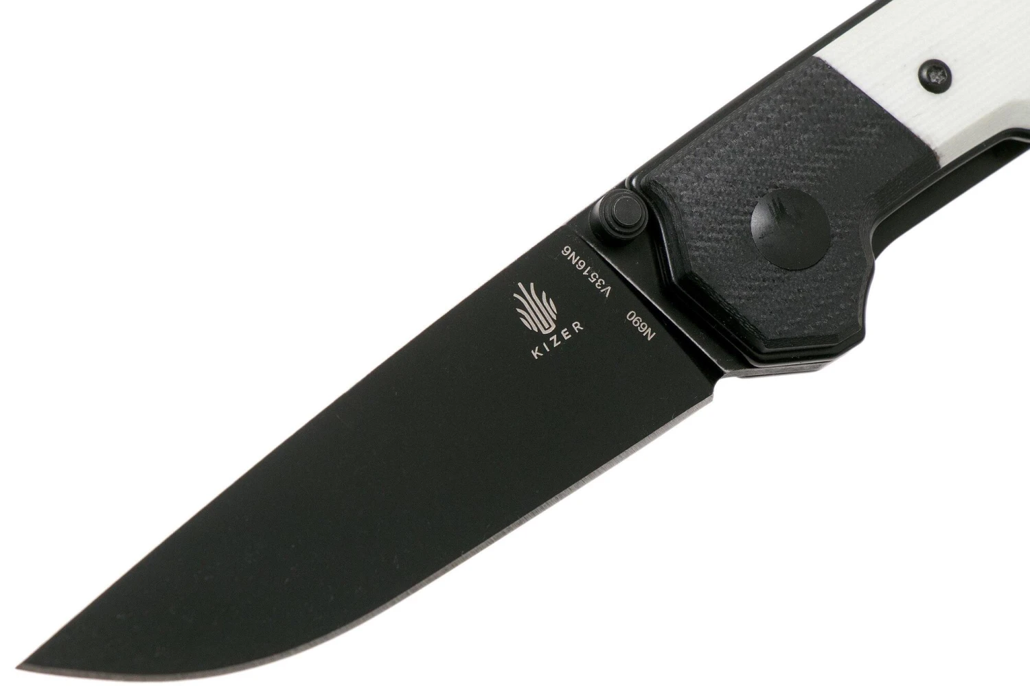 Kizer Domin Mini, Black & White G10 V3516N6 5 Kizer Domin Mini, Black & White G10 V3516N6 - Image 3