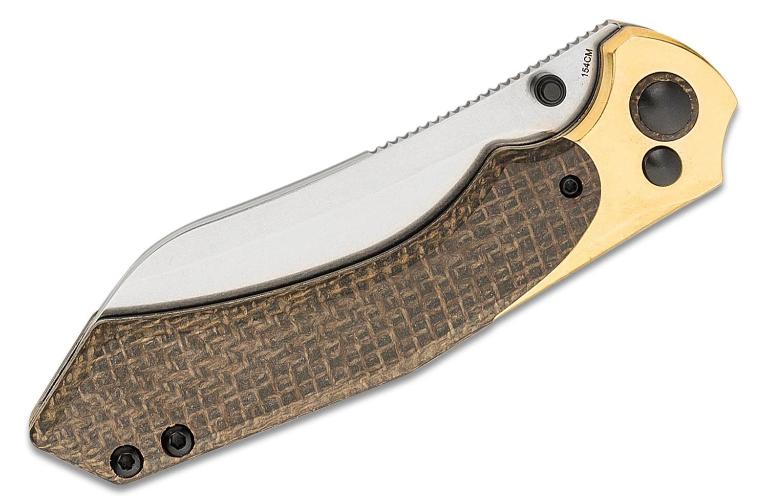 Kizer Clairvoyant 154CM, Brass+Micarta V4626C1 5 Kizer Clairvoyant 154CM, Brass+Micarta V4626C1 - Image 3