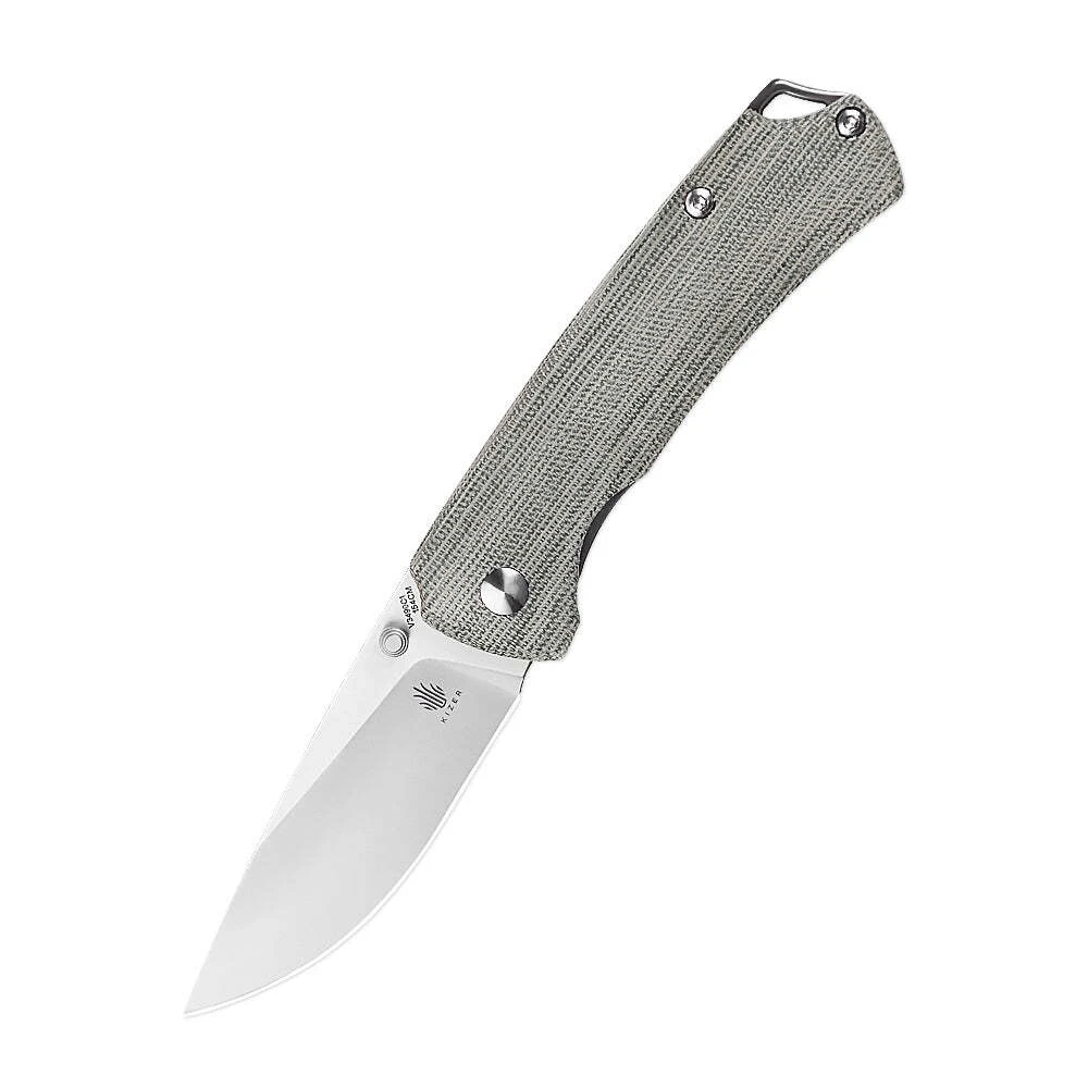 Kizer T1 Liner Lock Knife Green Micarta V3490C1 3 Kizer T1 Liner Lock Knife Green Micarta V3490C1