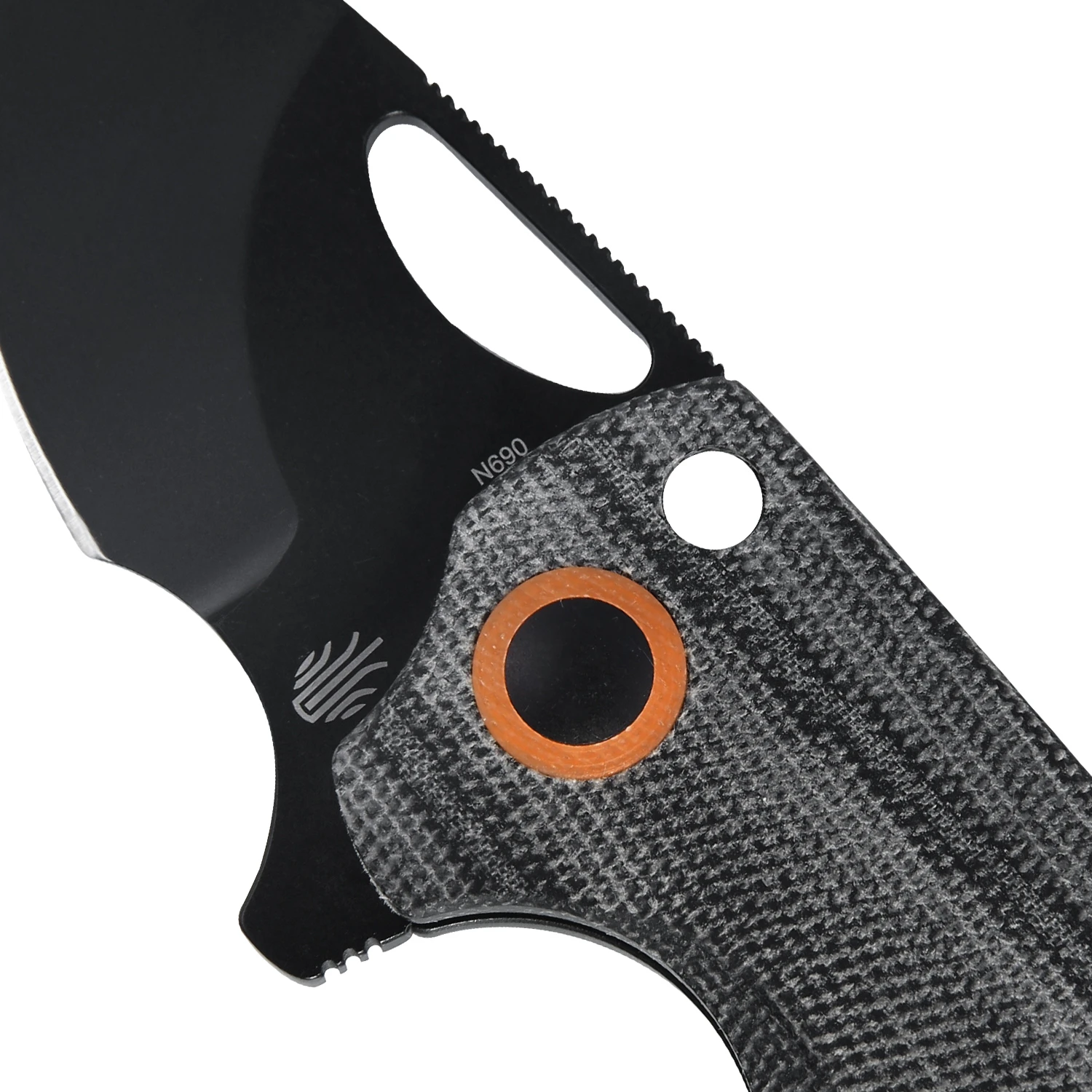 Kizer Catshark Black Titanium/Micarta - V2561N2 6 Kizer Catshark Black Titanium/Micarta - V2561N2 - Image 4