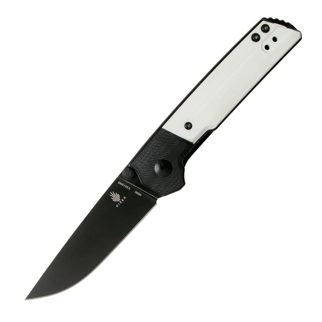 Kizer Domin Mini, Black & White G10 V3516N6 3 Kizer Domin Mini, Black & White G10 V3516N6