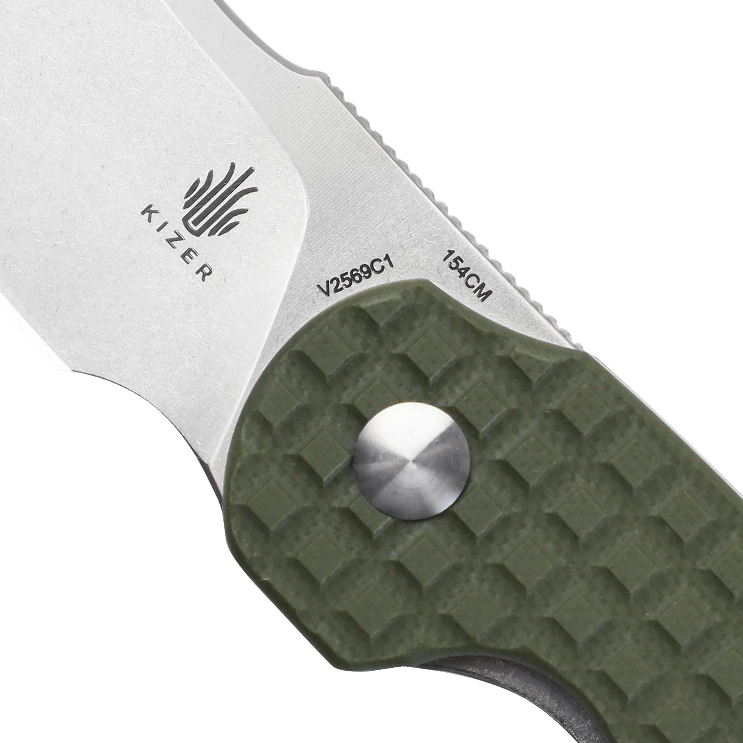 Kizer October Mini Liner Lock Knife Green G-10 - V2569C1 6 Kizer October Mini Liner Lock Knife Green G-10 - V2569C1 - Image 4